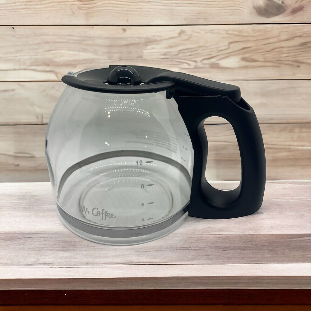 Mr. Coffee 12 Cup Replacement Decanter Carafe Clear Black
